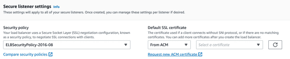 Request new ACM certificate